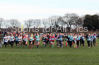 Girls under-13 North Eastern Cross Country, Redcar. Photo:  David T. Hewitson/Sports for All Pics